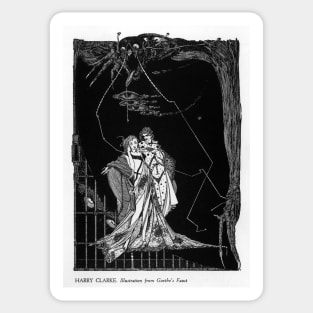 Faust and Gretchen - Harry Clarke Sticker